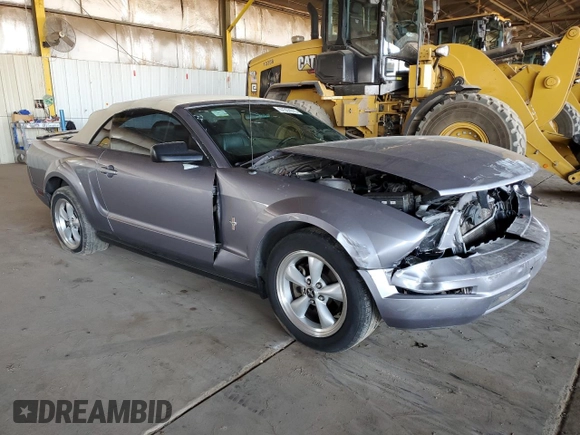 2007 Ford Mustang Deluxe with VIN 1ZVHT84N075365657, listed as a Copart auction lot 57357015 with 140,855 mi miles and Salvage title. Bid and sale history available at DreamBid. Image 4.