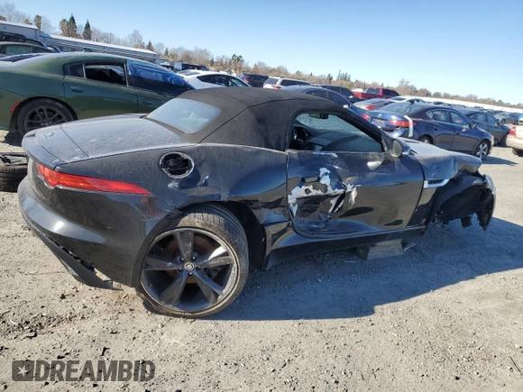2014 Jaguar F-Type V6 with VIN SAJWA6E75E8K03346, listed as a Copart auction lot 88558275 with Not Provided miles and Salvage Title. Bid and sale history available at DreamBid. Image 3.