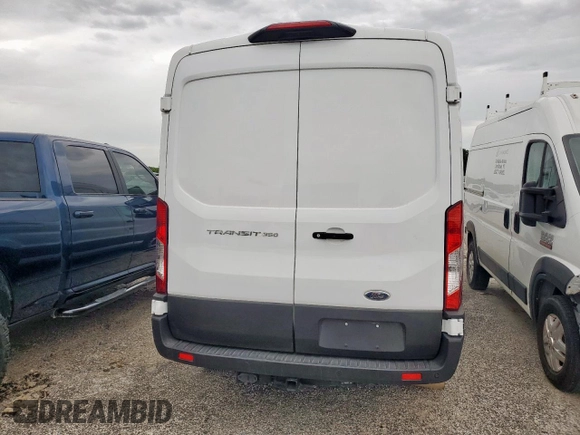 2023 Ford Transit Cargo with VIN 1FTBW9C89PKB88609, listed as a Copart auction lot 63399805 with 25,083 mi miles and Salvage title. Bid and sale history available at DreamBid. Image 6.