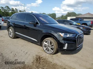 2021 Audi Q7 Premium Plus with VIN WA1LJAF73MD018781, listed as a Copart auction lot 54313365 with 113,209 mi miles and Salvage title. Bid and sale history available at DreamBid. Image 4.