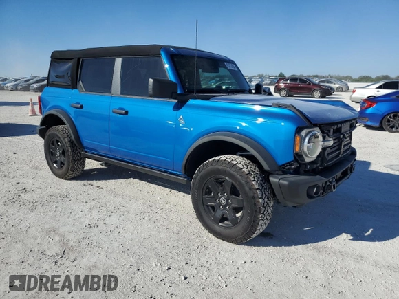 2024 Ford Bronco with VIN 1FMDE1BHXRLA88798, listed as a Copart auction lot 87472494 with 911 mi miles and Salvage title. Bid and sale history available at DreamBid. Image 4.