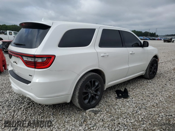 2021 Dodge Durango GT with VIN 1C4RDHDG0MC740413, listed as a Copart auction lot 61187195 with 123,908 mi miles and Salvage title. Bid and sale history available at DreamBid. Image 3.
