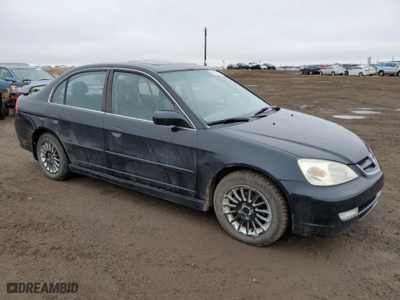 2003 Acura EL Premium with VIN 2HHES36873H000024, listed as a Copart auction lot 51181345 with NaN miles and Salvage Title. Bid and sale history available at carsss.com. Image 4.