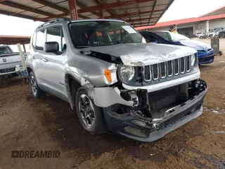 2017 Jeep Renegade Sport with VIN ZACCJAAB3HPE48593, listed as a IAAI auction lot 41957280 with 79,350 mi miles and . Bid and sale history available at DreamBid. Image 1.