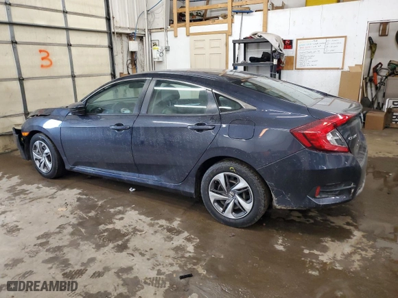 2019 Honda Civic Sedan LX with VIN 2HGFC2F62KH571885, listed as a Copart auction lot 48181775 with 57,899 mi miles and Salvage Title. Bid and sale history available at carsss.com. Image 2.