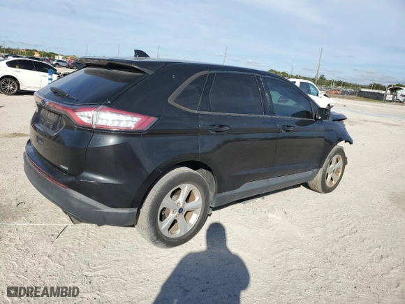 2015 Ford Edge SE with VIN 2FMTK3G95FBC42587, listed as a Copart auction lot 41877175 with 95,353 mi miles and Salvage Title. Bid and sale history available at carsss.com. Image 3.
