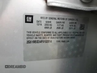 2015 Cadillac XTS Luxury z VIN 2G61M5S34F9192814, wystawiony jako Copart lot #53636745 z przebiegiem 76 717 mil mil oraz Szkoda całkowita • Salvage title. Historia ofert i sprzedaży dostępna na DreamBid. Obrazek 12.