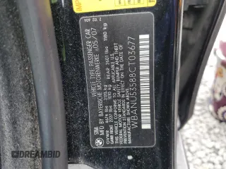 2008 BMW 5 Series 528i with VIN WBANU53588CT03677, listed as a Copart auction lot 49956525 with 183,194 mi miles and Salvage Title. Bid and sale history available at carsss.com. Image 12.
