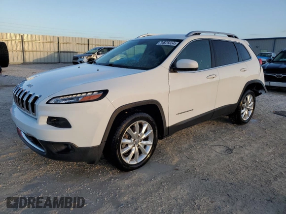 2017 Jeep Cherokee Limited with VIN 1C4PJLDS7HW507592, listed as a Copart auction lot 74676654 with 90,653 mi miles and Salvage Title. Bid and sale history available at DreamBid. Image 1.