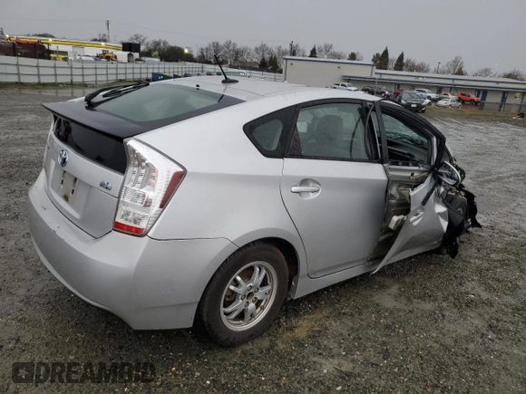 2010 Toyota Prius II with VIN JTDKN3DU9A0217959, listed as a Copart auction lot 44027535 with 281,665 mi miles and Salvage Title. Bid and sale history available at carsss.com. Image 3.