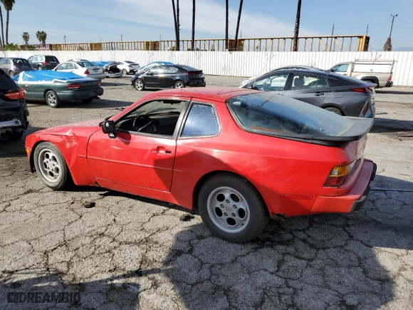 1986 Porsche 944 with VIN WP0AA0943GN450410, listed as a Copart auction lot 45217525 with 94,861 mi miles and Clean Title. Bid and sale history available at carsss.com. Image 2.