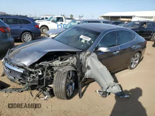 2019 Infiniti Q70 Luxe with VIN JN1BY1AR7KM585839, listed as a Copart auction lot 71636664 with Not Provided miles and Salvage Title. Bid and sale history available at DreamBid. Image 1.
