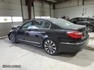 2013 Hyundai Genesis 5.0L R-Spec with VIN KMHGC4DHXDU242785, listed as a Copart auction lot 48406835 with 107,598 mi miles and Salvage Title. Bid and sale history available at carsss.com. Image 2.