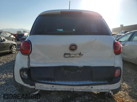 2014 FIAT 500L Trekking with VIN ZFBCFADH6EZ011642, listed as a Copart auction lot 71474774 with 104,327 mi miles and Salvage Title. Bid and sale history available at carsss.com. Image 6.