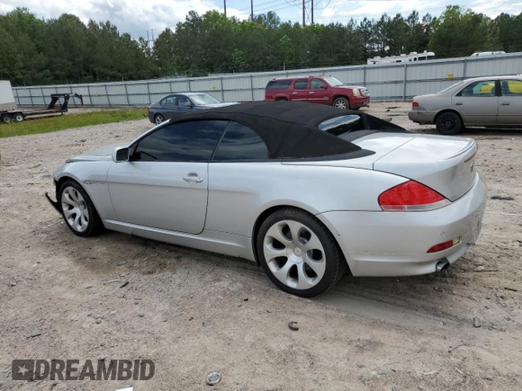 2006 BMW 6 Series 650Ci z VIN WBAEK13406CN75613, wystawiony jako Copart lot #56288515 z przebiegiem 191 640 mil mil oraz Szkoda całkowita • Salvage title. Historia ofert i sprzedaży dostępna na DreamBid. Obrazek 2.