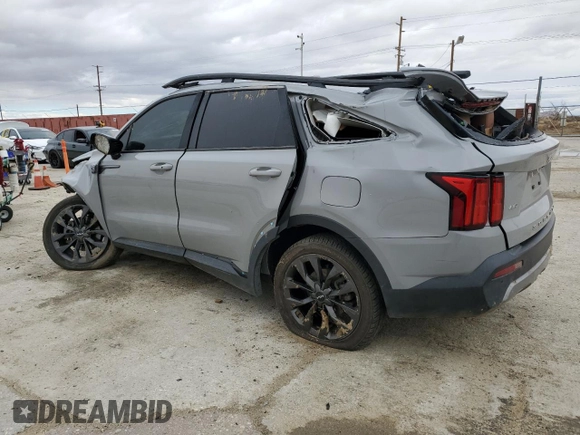 2022 Kia Sorento X-Line SX Prestige with VIN 5XYRKDLF2NG133529, listed as a Copart auction lot 48135025 with 35,674 mi miles and Salvage title. Bid and sale history available at DreamBid. Image 2.