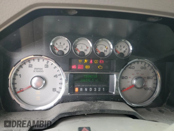 2010 Ford F-250 XL with VIN 1FTSW2BR9AEA55131, listed as a Copart auction lot 58544005 with 206,590 mi miles and Clean title. Bid and sale history available at DreamBid. Image 9.