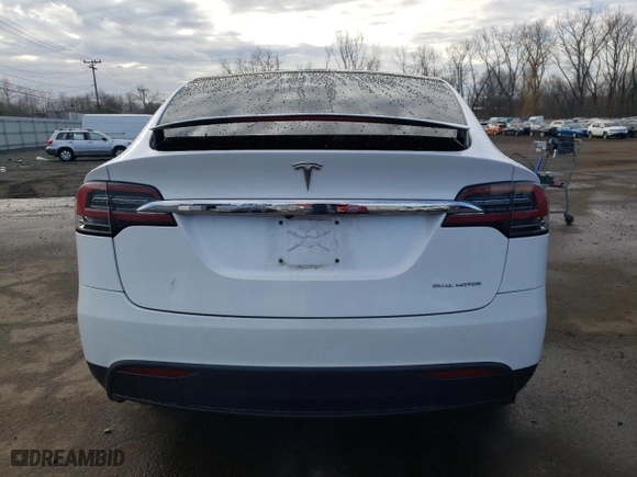 2021 Tesla Model X Long Range Plus with VIN 5YJXCAE28MF320731, listed as a Copart auction lot 39129553 with 34336 miles. Bid and sale history available at carsss.com. Image 6.