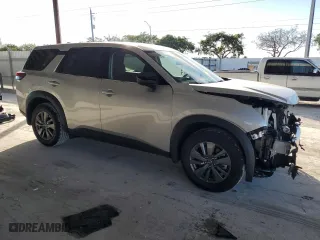 2024 Nissan Pathfinder S with VIN 5N1DR3AA7RC293984, listed as a Copart auction lot 42740525 with 1,627 mi miles and Salvage Title. Bid and sale history available at carsss.com. Image 4.