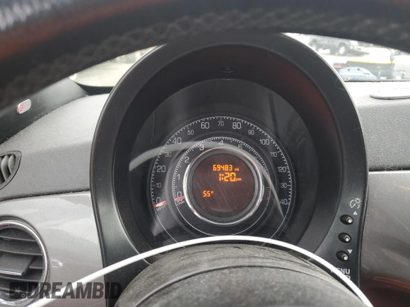 2013 FIAT 500 Sport with VIN 3C3CFFBR2DT726370, listed as a Copart auction lot 49909755 with 69,483 mi miles and Salvage Title. Bid and sale history available at carsss.com. Image 9.