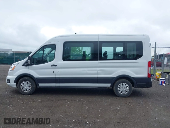2022 Ford Transit Passenger XL with VIN 1FBAX2C86NKA79221, listed as a IAAI auction lot 42427641 with 56,245 mi miles and . Bid and sale history available at DreamBid. Image 14.