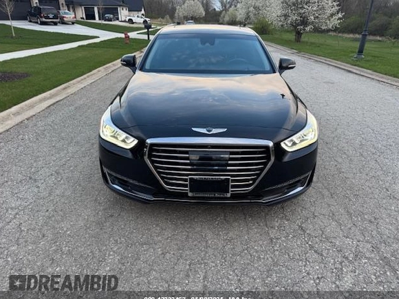 2019 Genesis G90 Ultimate with VIN KMHG54JH9KU053279, listed as a IAAI auction lot 42232463 with 4,271 mi miles and . Bid and sale history available at DreamBid. Image 6.