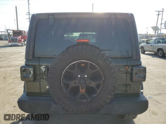 2022 Jeep Wrangler Unlimited Sport S with VIN 1C4HJXDG2NW196267, listed as a Copart auction lot 52739885 with 18,547 mi miles and Salvage Title. Bid and sale history available at carsss.com. Image 6.