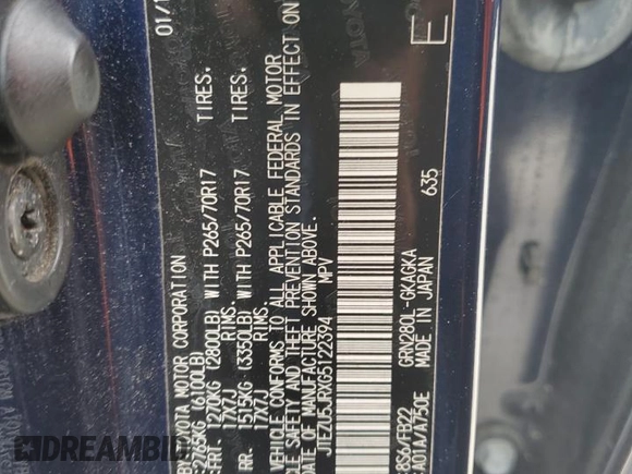 2016 Toyota 4Runner SR5 с VIN JTEZU5JRXG5122394, выставлен на аукционе Copart как лот 60924575 с пробегом 97 679 миль миль и Чистый • Clean title. История ставок и продаж доступна на DreamBid. Изображение 12.