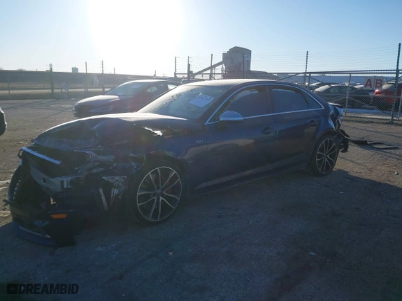 2018 Audi S4 Prestige with VIN WAUC4AF46JA002913, listed as a IAAI auction lot 41427767 with 83,285 mi miles. Bid and sale history available at carsss.com. Image 17.