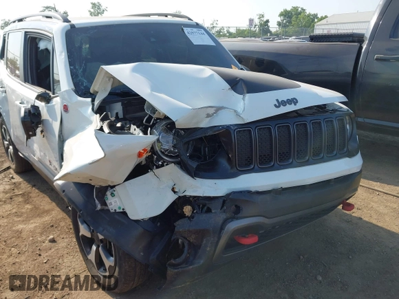 2021 Jeep Renegade Trailhawk with VIN ZACNJDC10MPM71187, listed as a IAAI auction lot 42577144 with 54,556 mi miles and . Bid and sale history available at DreamBid. Image 6.