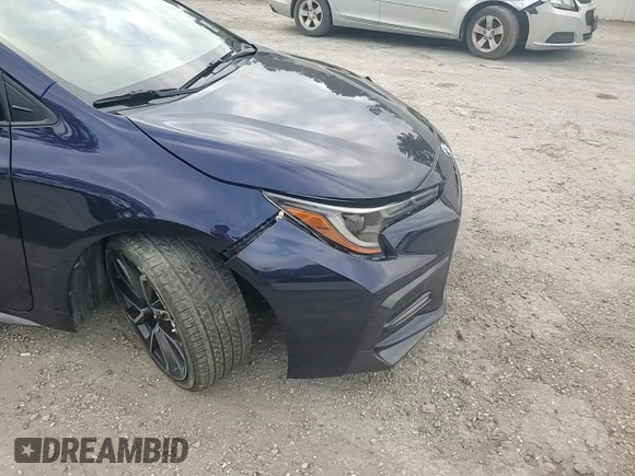 2020 Toyota Corolla XSE with VIN JTDT4RCE7LJ000475, listed as a Copart auction lot 51596105 with 96,782 mi miles and Salvage Title. Bid and sale history available at carsss.com. Image 10.