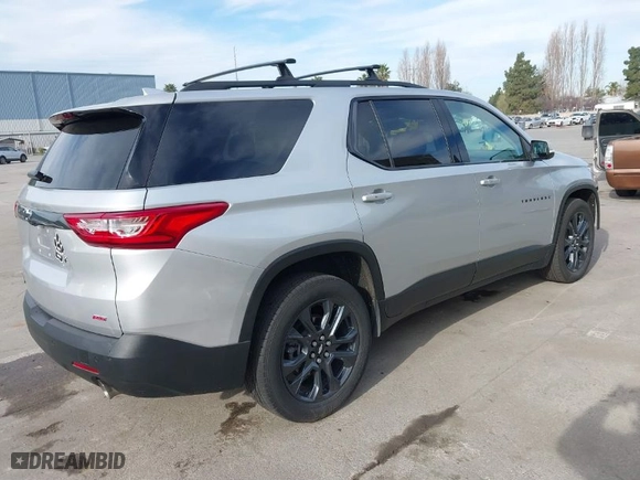 2021 Chevrolet Traverse RS with VIN 1GNEVJKW1MJ183186, listed as a IAAI auction lot 41690421 with 39,424 mi miles. Bid and sale history available at carsss.com. Image 4.