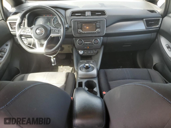 2018 Nissan LEAF SV with VIN 1N4AZ1CP7JC302433, listed as a Copart auction lot 53569885 with 77,918 mi miles and Salvage title. Bid and sale history available at DreamBid. Image 8.