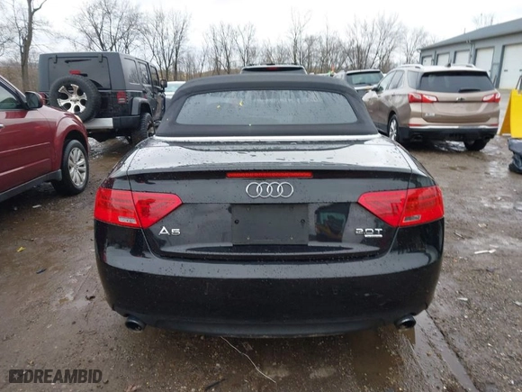 2013 Audi A5 Premium Plus with VIN WAULFAFH6DN006874, listed as a IAAI auction lot 41505687 with 172,870 mi miles. Bid and sale history available at carsss.com. Image 16.