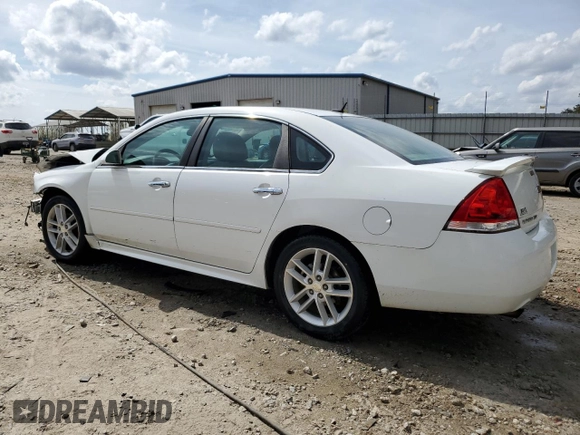 2015 Chevrolet Impala LTZ with VIN 2G1WC5E36F1123129, listed as a Copart auction lot 48795485 with 57,639 mi miles and Salvage Title. Bid and sale history available at DreamBid. Image 2.