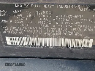 2013 Subaru Outback Limited с VIN 4S4BRBKC1D3206638, выставлен на аукционе IAAI как лот 42233796 с пробегом 132 846 миль миль и . История ставок и продаж доступна на DreamBid. Изображение 9.