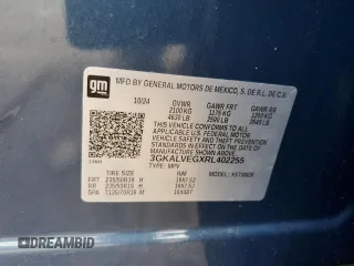 2024 GMC Terrain SLT with VIN 3GKALVEGXRL402255, listed as a Copart auction lot 58592915 with 8,998 mi miles and Salvage title. Bid and sale history available at DreamBid. Image 13.