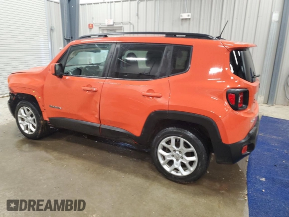 2018 Jeep Renegade Latitude with VIN ZACCJBBB3JPH01860, listed as a Copart auction lot 46614685 with 67,118 mi miles and Salvage title. Bid and sale history available at DreamBid. Image 2.