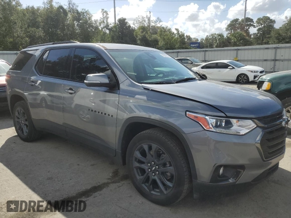 2021 Chevrolet Traverse RS with VIN 1GNERJKW8MJ184873, listed as a Copart auction lot 78781304 with 41,664 mi miles and Salvage Title. Bid and sale history available at carsss.com. Image 4.