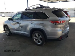 2015 Toyota Highlander Limited with VIN 5TDDKRFH8FS138811, listed as a Copart auction lot 62999715 with 85,853 mi miles and Salvage title. Bid and sale history available at DreamBid. Image 2.