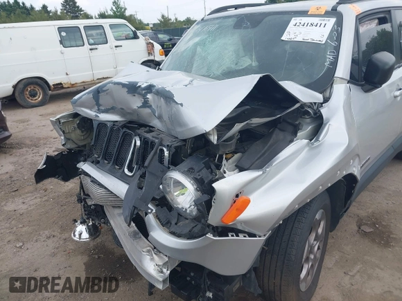 2017 Jeep Renegade Sport с VIN ZACCJAAB9HPE50588, выставлен на аукционе IAAI как лот 42418411 с пробегом 112 096 миль миль и . История ставок и продаж доступна на DreamBid. Изображение 6.