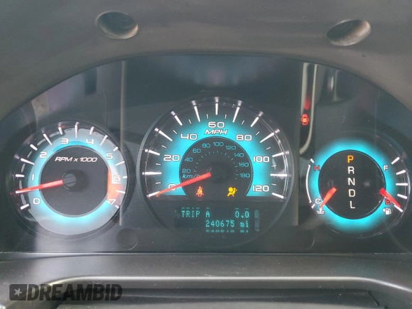 2011 Ford Fusion SEL with VIN 3FAHP0JAXBR321686, listed as a Copart auction lot 42243145 with 240,675 mi miles and Salvage Title. Bid and sale history available at DreamBid. Image 9.