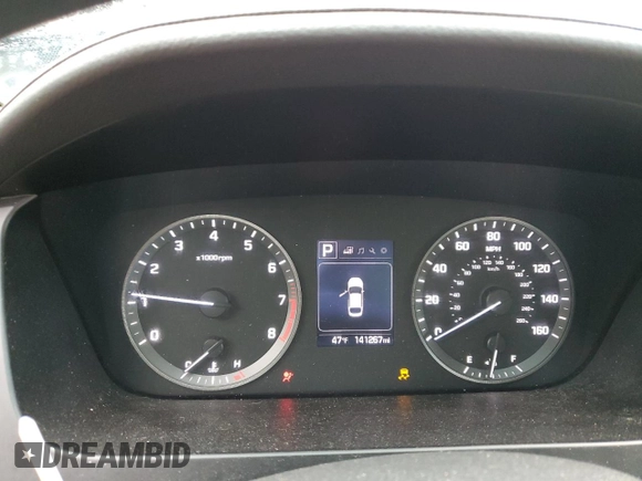 2016 Hyundai Sonata Sport with VIN 5NPE34AF1GH334705, listed as a Copart auction lot 52630395 with 141,267 mi miles and Non Repairable. Bid and sale history available at DreamBid. Image 9.