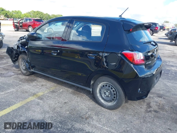 2024 Mitsubishi Mirage ES with VIN ML32AUHJ2RH019841, listed as a IAAI auction lot 41623414 with 6,629 mi miles and . Bid and sale history available at DreamBid. Image 3.