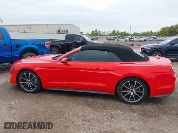 2018 Ford Mustang EcoBoost Premium with VIN 1FATP8UH3J5124720, listed as a IAAI auction lot 41897301 with 83,392 mi miles and . Bid and sale history available at carsss.com. Image 14.