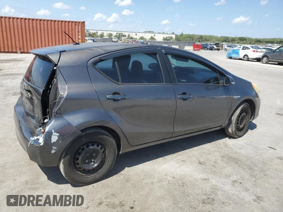 2012 Toyota Prius One with VIN JTDKDTB38C1525411, listed as a Copart auction lot 52160395 with 189,625 mi miles and Salvage Title. Bid and sale history available at carsss.com. Image 3.