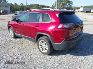 2021 Jeep Cherokee Latitude with VIN 1C4PJLCBXMD121269, listed as a IAAI auction lot 41717615 with 51,211 mi miles. Bid and sale history available at carsss.com. Image 3.