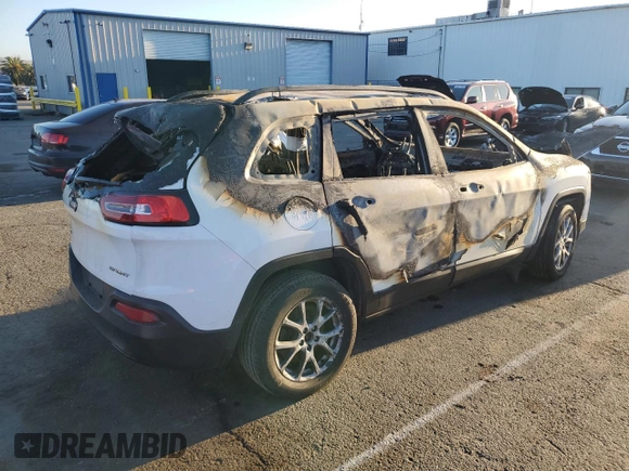2016 Jeep Cherokee Sport with VIN 1C4PJMAB8GW117299, listed as a Copart auction lot 89314685 with Not provided miles and Non repairable. Bid and sale history available at DreamBid. Image 3.