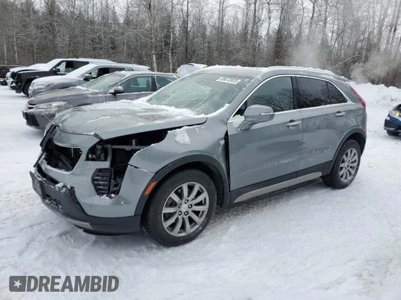 2023 Cadillac XT4 AWD Premium Luxury with VIN 1GYFZDR42PF215961, listed as a Copart auction lot 88672825 with 17,273 mi miles and Salvage Title. Bid and sale history available at carsss.com. Image 1.