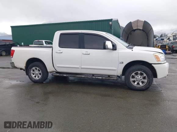 2004 Nissan Titan LE with VIN 1N6AA07B24N579345, listed as a IAAI auction lot 42174006 with 142,780 mi miles and . Bid and sale history available at DreamBid. Image 13.